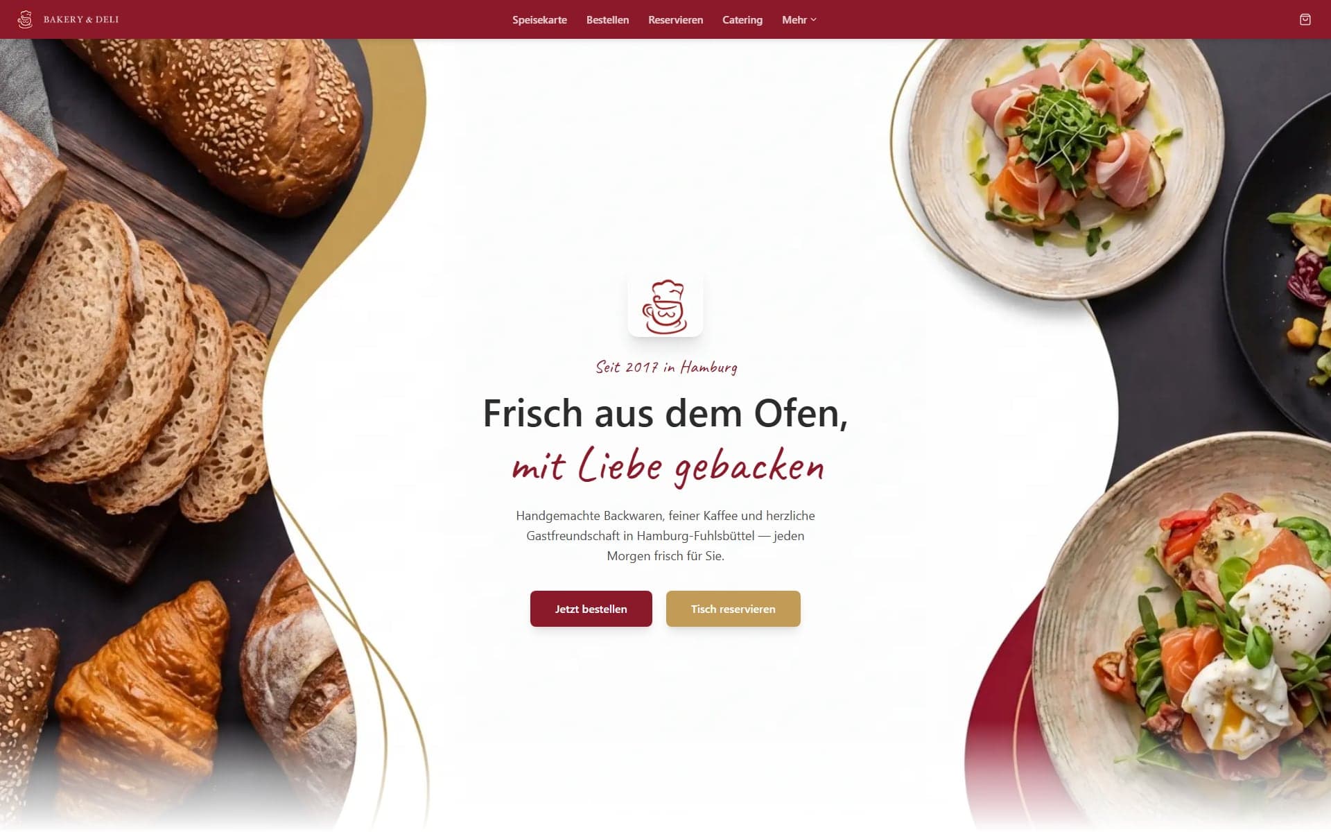 Website von bakery-deli.de